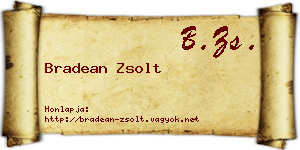 Bradean Zsolt névjegykártya